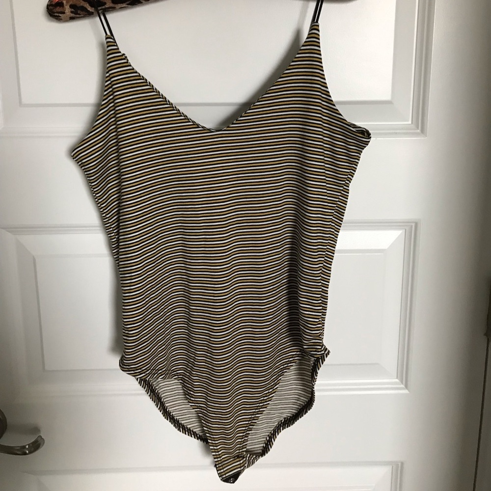 Striped bodysuit